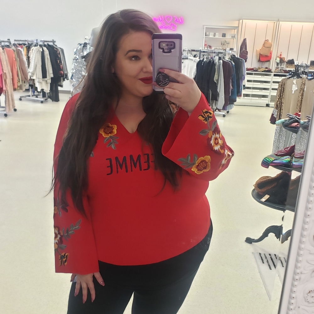 Femme bell sleeve sweater new by INC plus size 2x and 3x